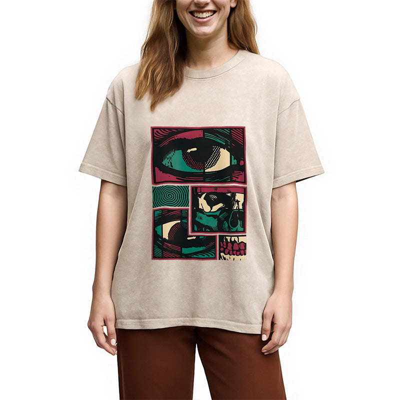 bbb Facial Fragments Washed T-Shirt