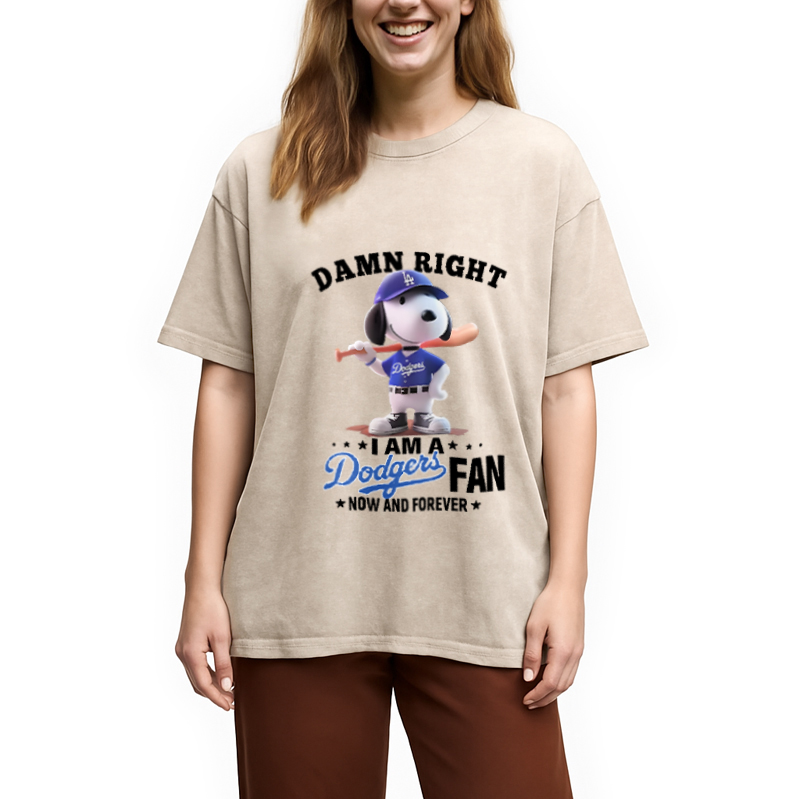 bbb Dodgers Baseball Vintage Washed T-Shirt