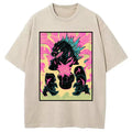bbb Japanese Godzilla Graffiti Washed T-Shirt