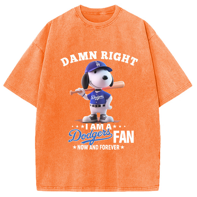 bbb Dodgers Baseball Vintage Washed T-Shirt