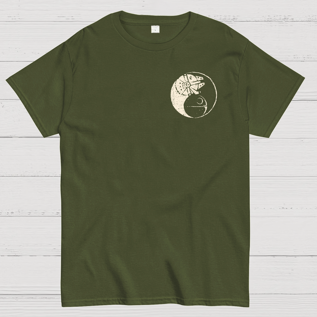 Balancing The Force Front And Back Printing  T-Shirt