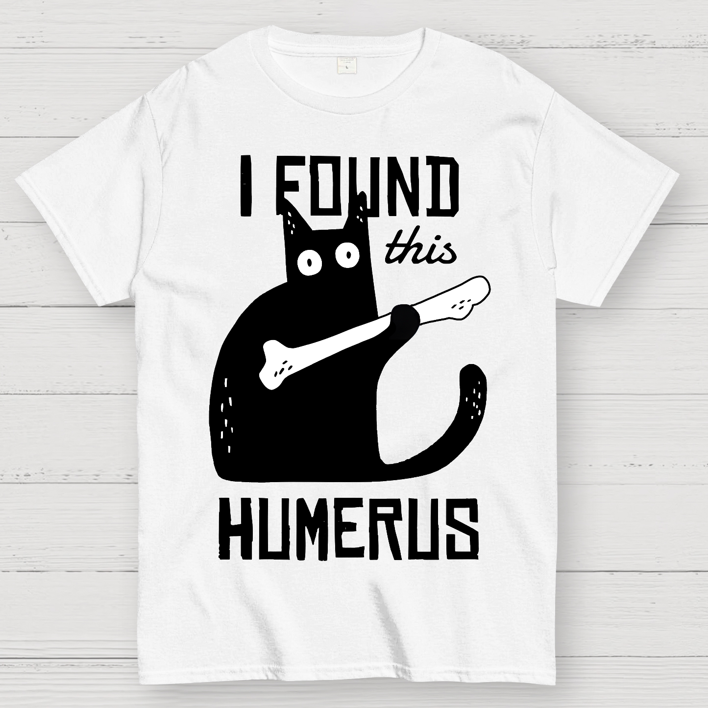 Cat With A Bone  T-Shirt