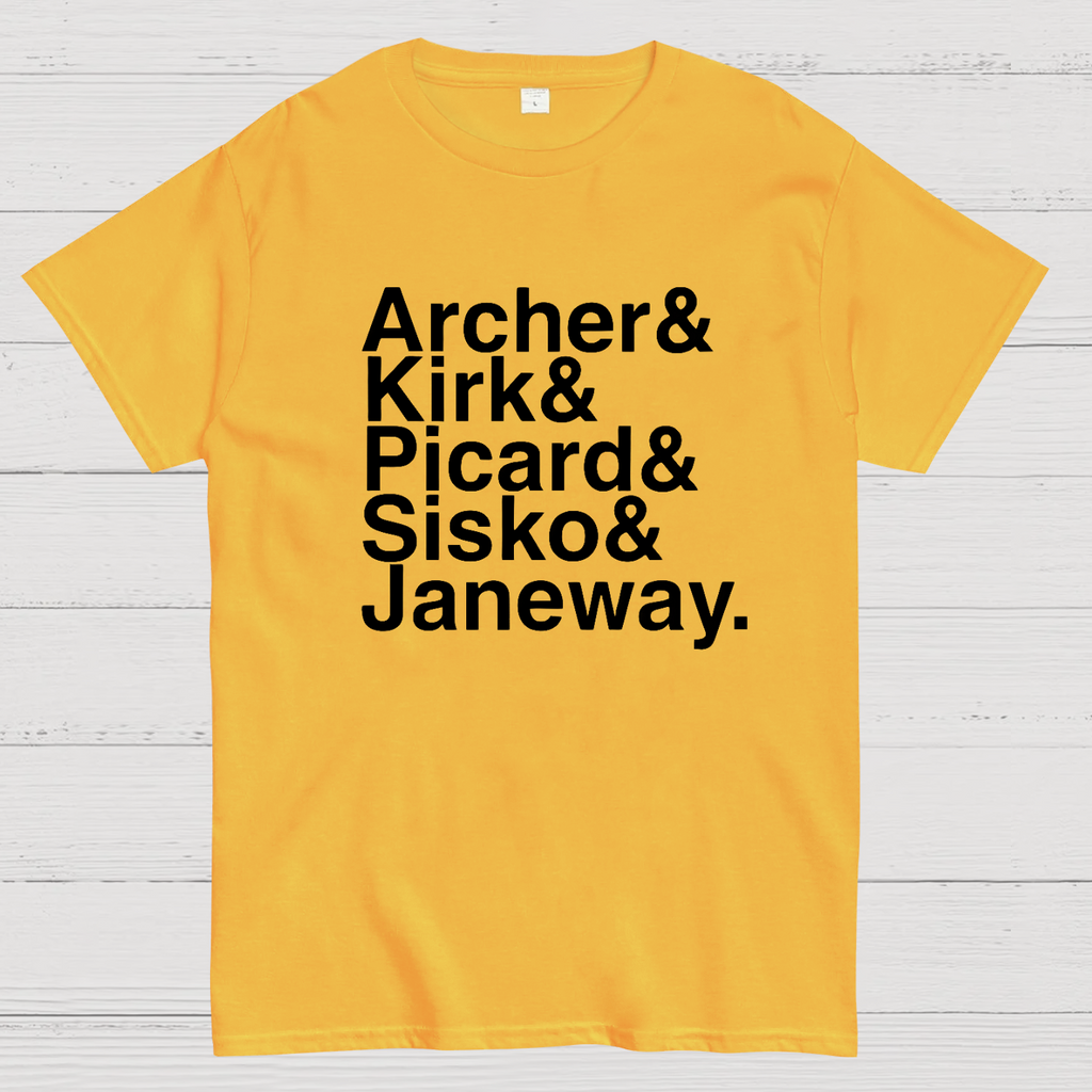 Star Trek Captains T-Shirt