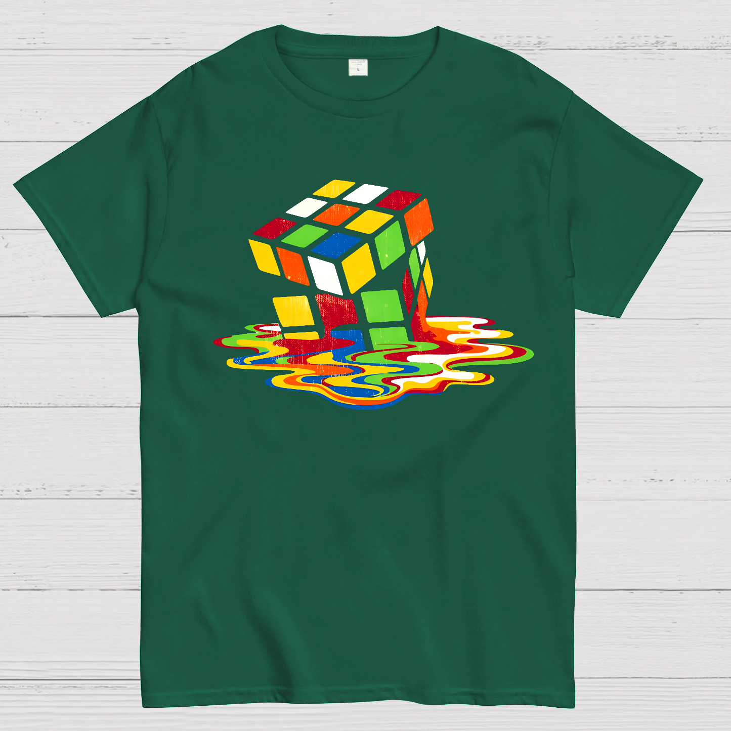 Retro Rubik's Cube Design  T-Shirt
