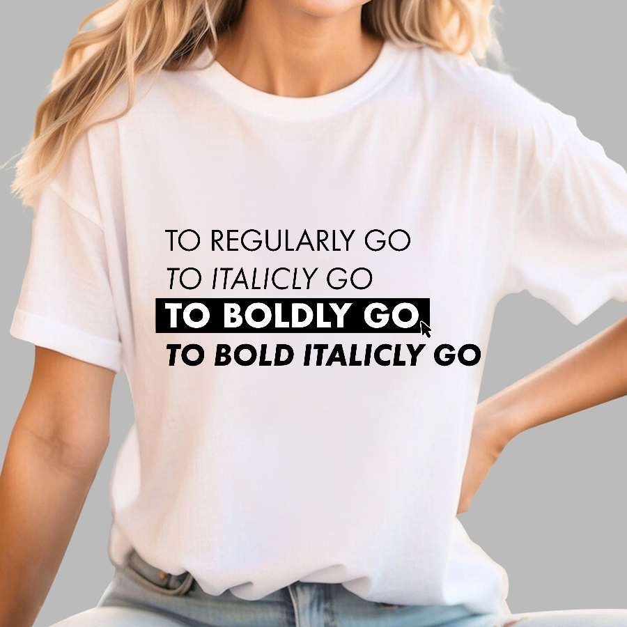 Font Trek  T-Shirt