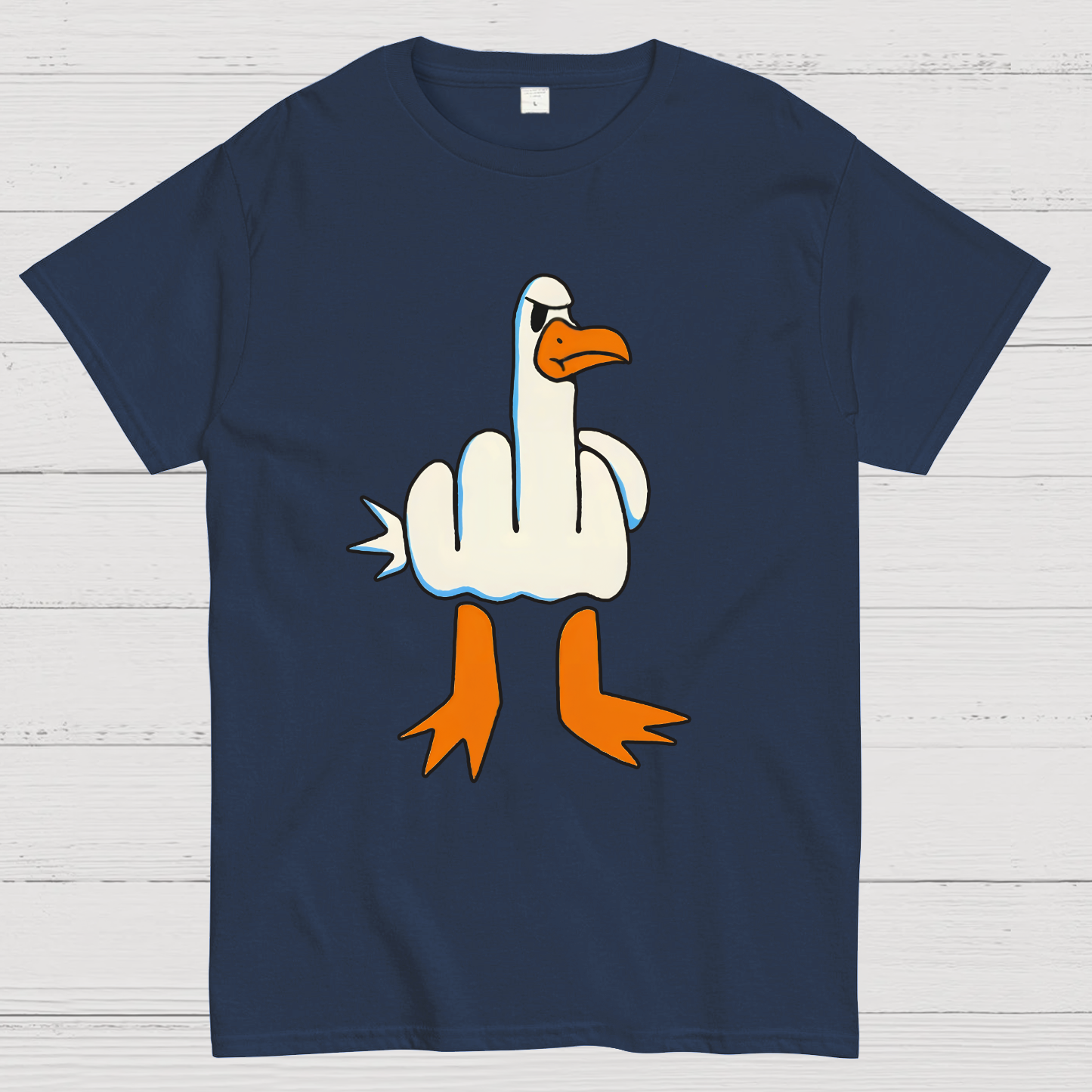Rude Seagull Design Funny y T-Shirt