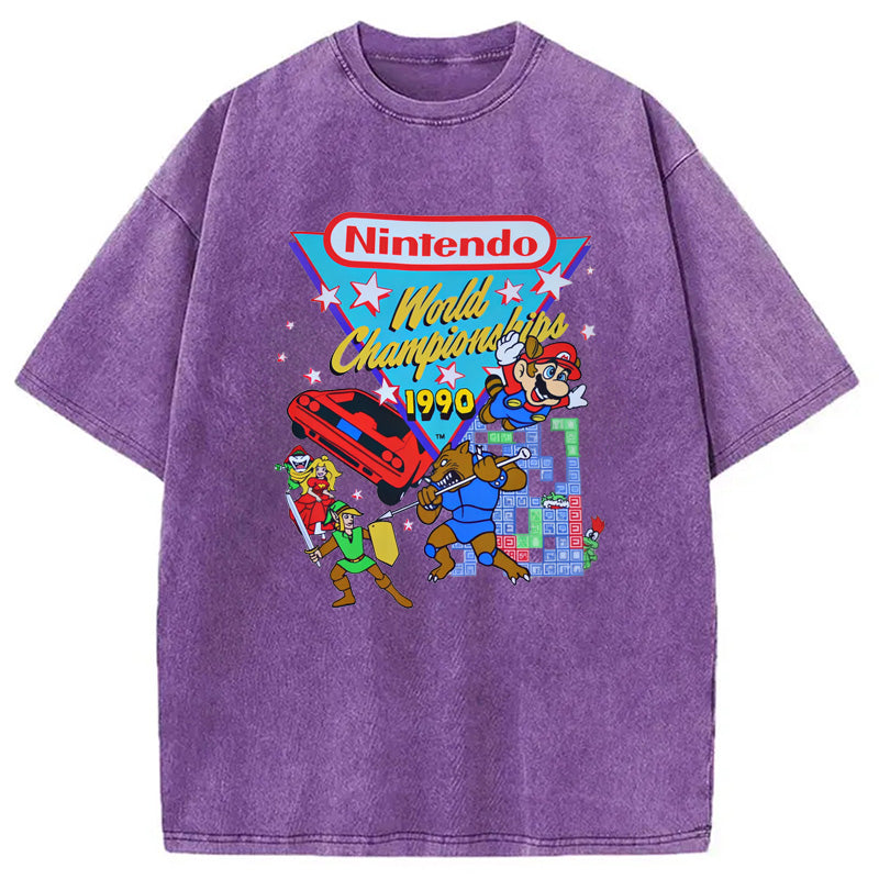 bbb Nintendo 1990 World Championships Washed T-Shirt