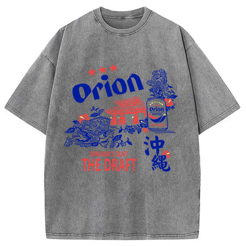 bbb Orion Beer With Okinawa Washed T-Shirt