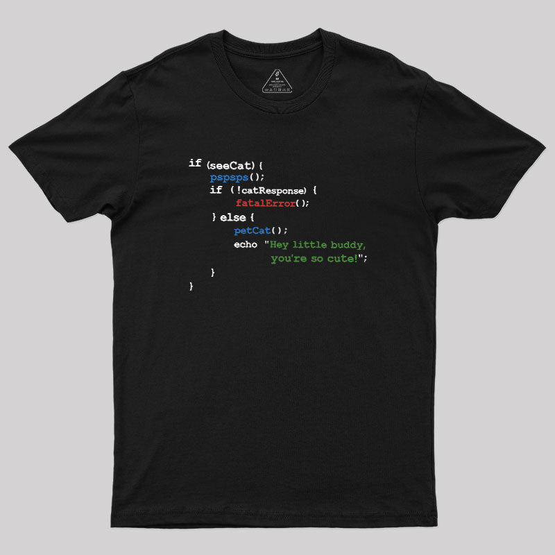 If See Cat Code  T-Shirt