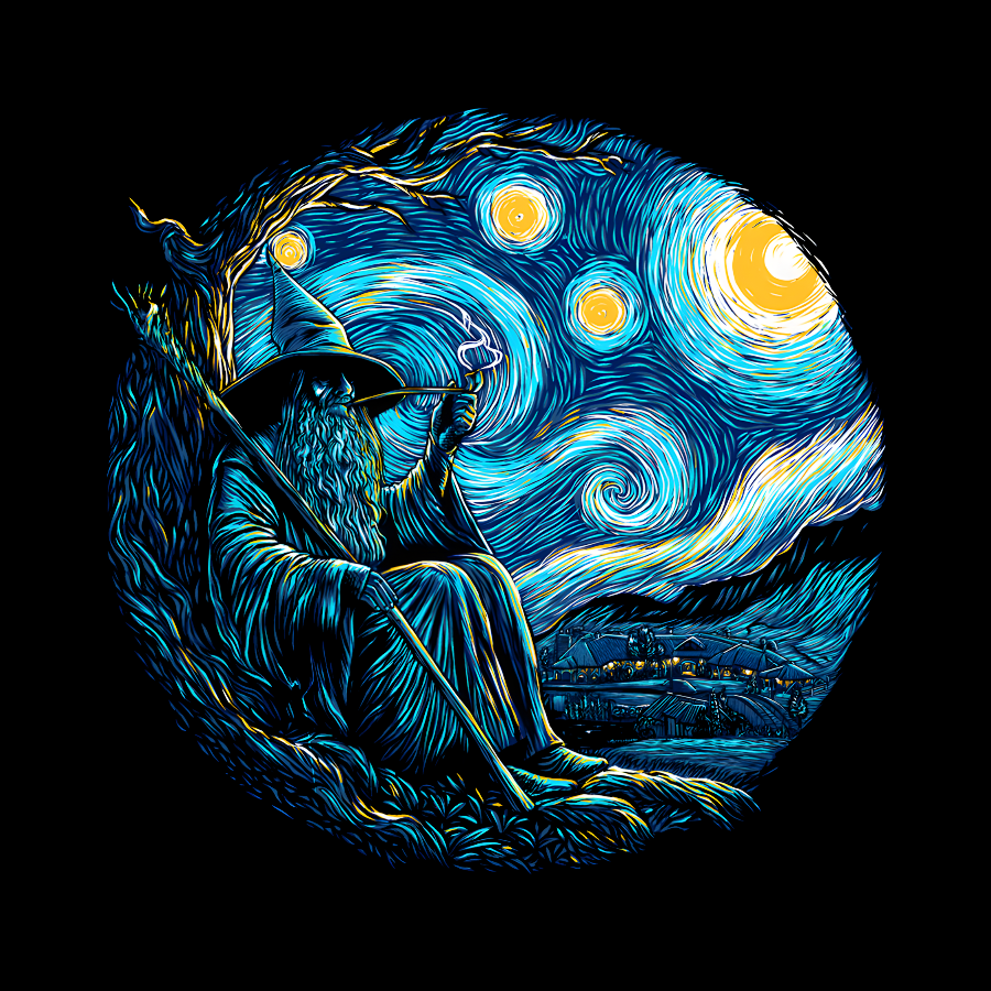 Starry Wizard  T-Shirt