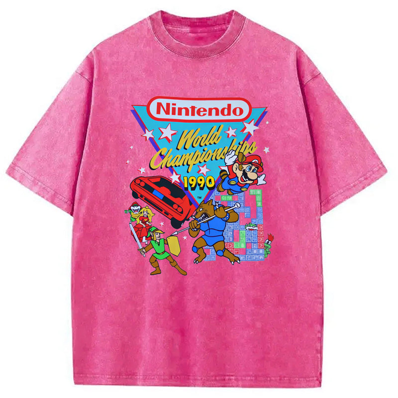 bbb Nintendo 1990 World Championships Washed T-Shirt