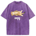 bbb Silly Sleepy Cat Meme Washed T-Shirt