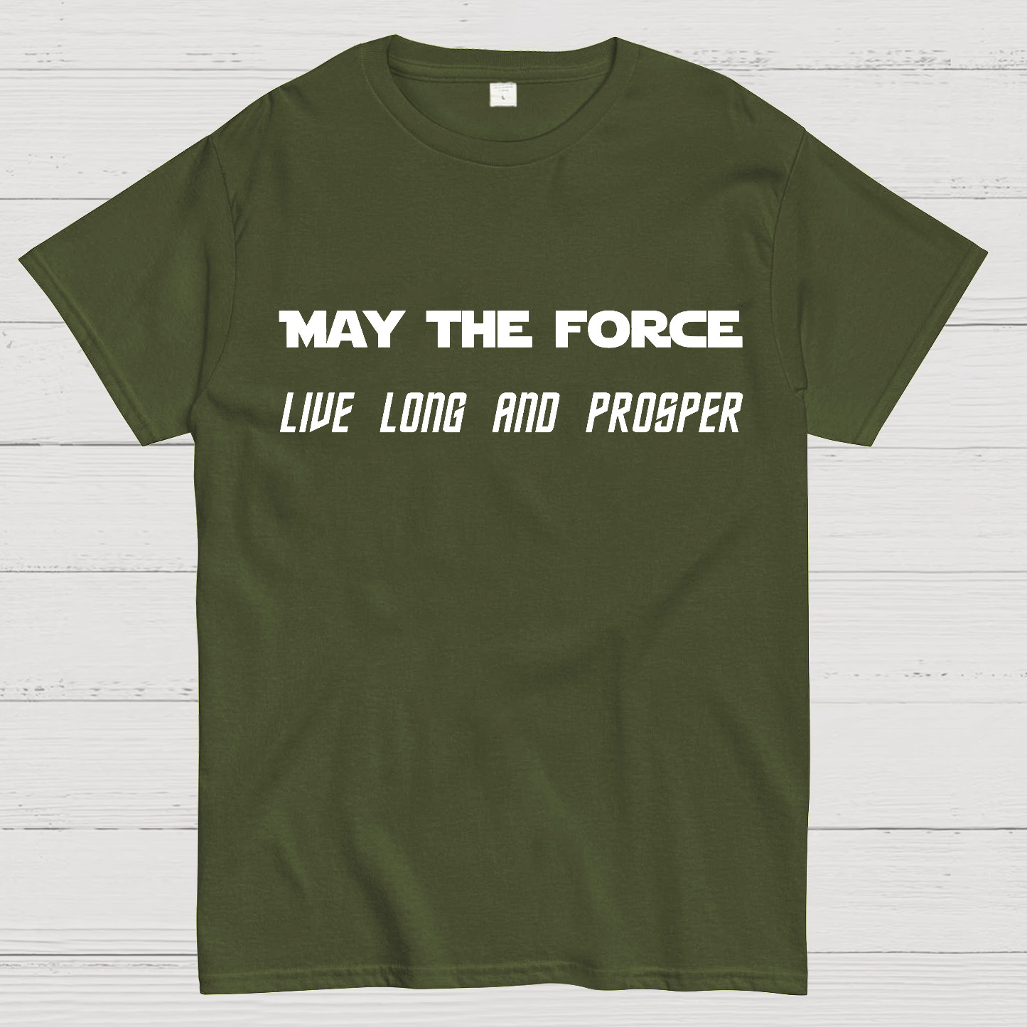 Star Battles May the Force live long and prosper  T-Shirt