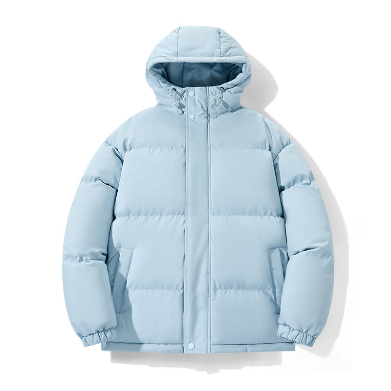 Insulating Puffer Coat - Hooded Boxy Short, Chenille