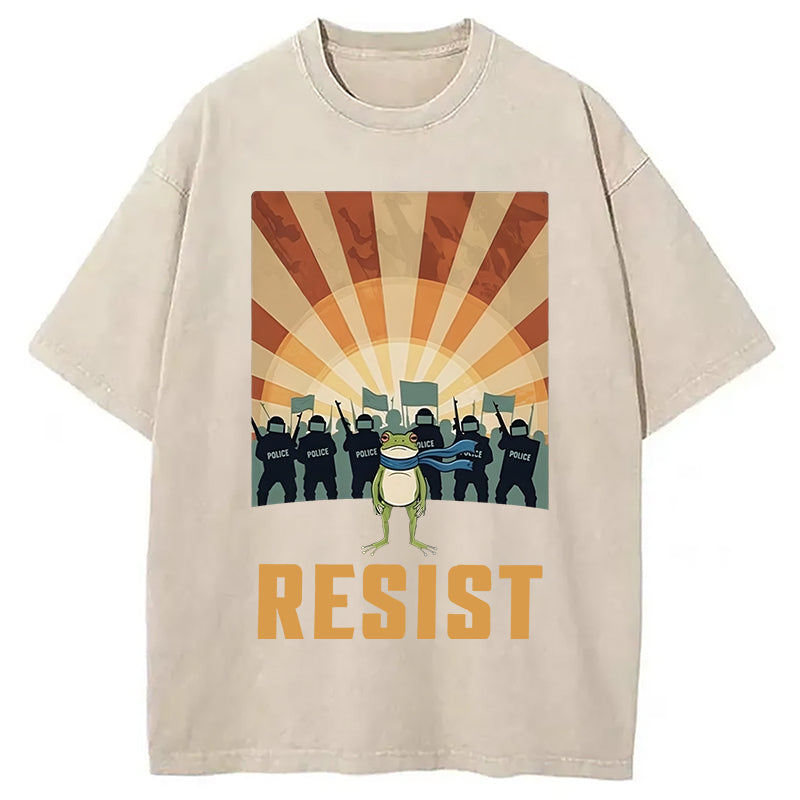 bbb Portland Frog Protest Washed T-Shirt