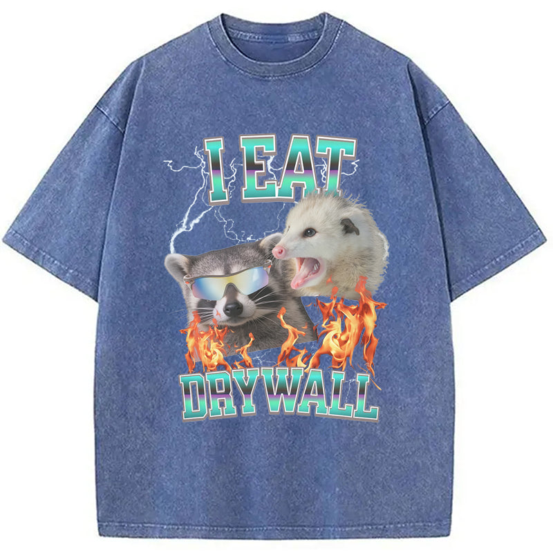 bbb I Eat Drywall Washed T-Shirt
