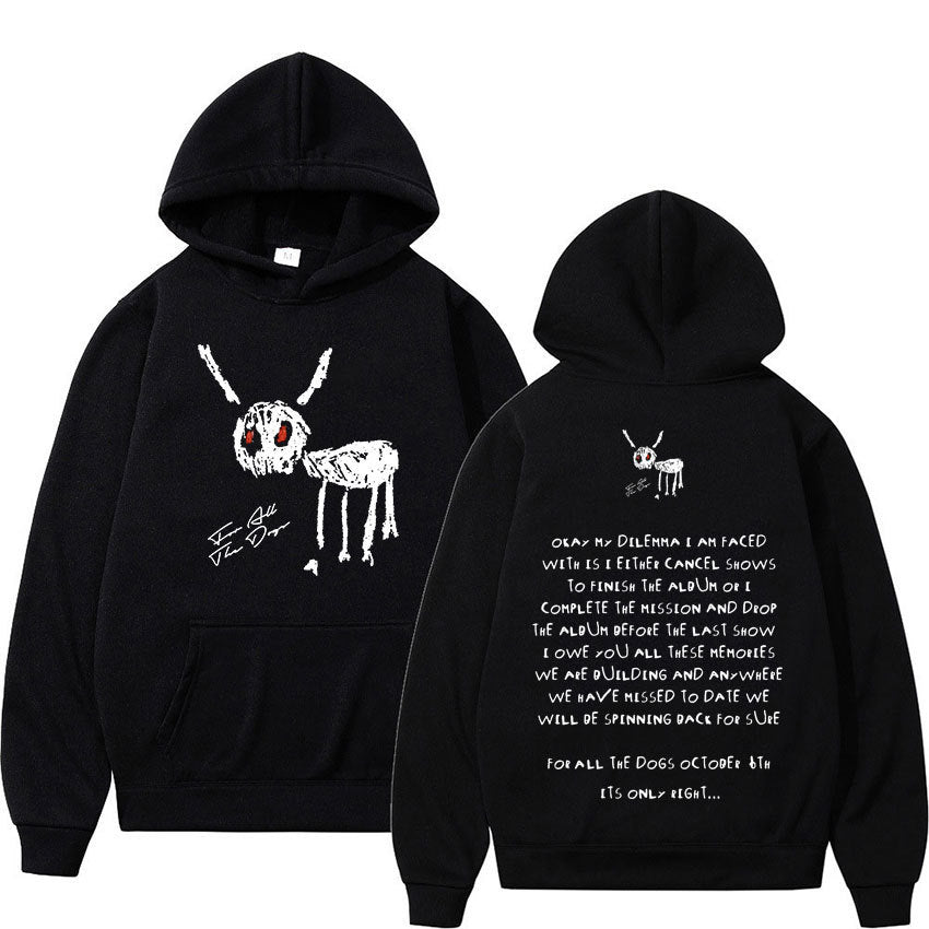 Oversized Men's Hoodie - Relaxed Spandex Blend, Streetwear