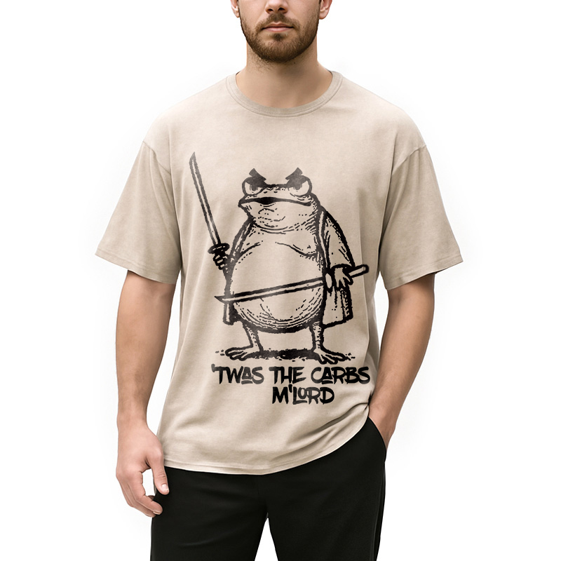 bbb Fat Samurai Frog Washed T-Shirt
