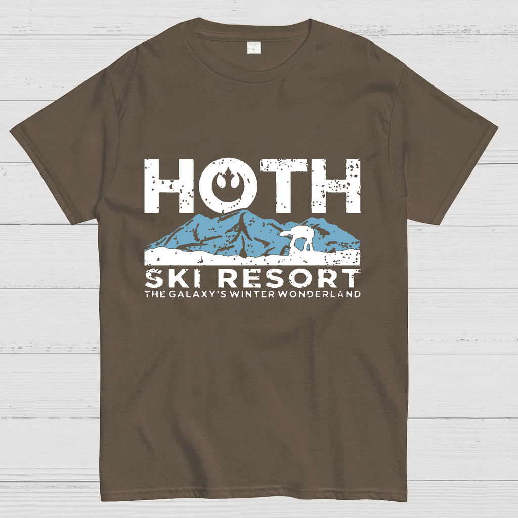 Hoth Ski Resort Casual Space Wars y T-Shirt