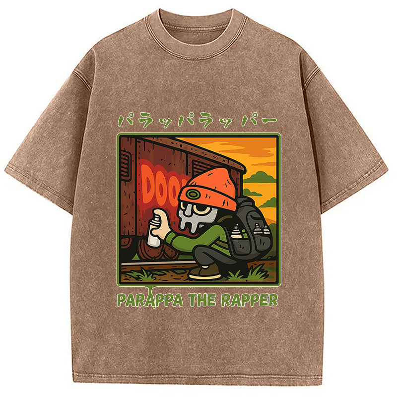 bbb PaRappa the Rapper MF DOOM Washed T-Shirt