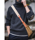 Warmer Herren-Rollkragenpullover – Lässiger Oversize-Schnitt aus Mohair