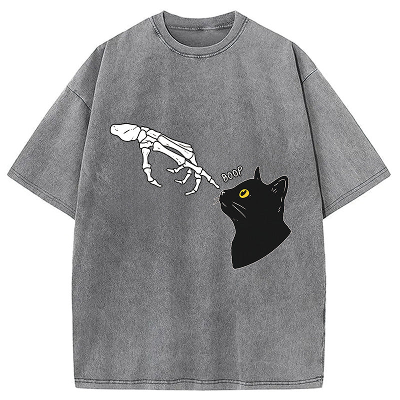 bbb Cat Spooky Boop Washed T-Shirt