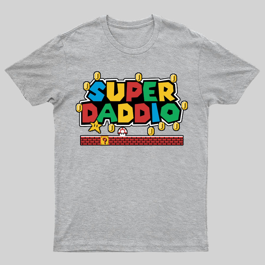 Father's Day Gift Father's Day SUPER DADDIO Gamer Dad y T-Shirt