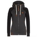 Weiche Damen-Hoodie-Jacke – Raglan, Baumwolle, Freizeit