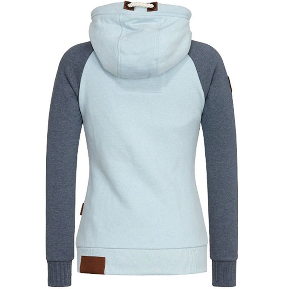 Weiche Damen-Hoodie-Jacke – Raglan, Baumwolle, Freizeit