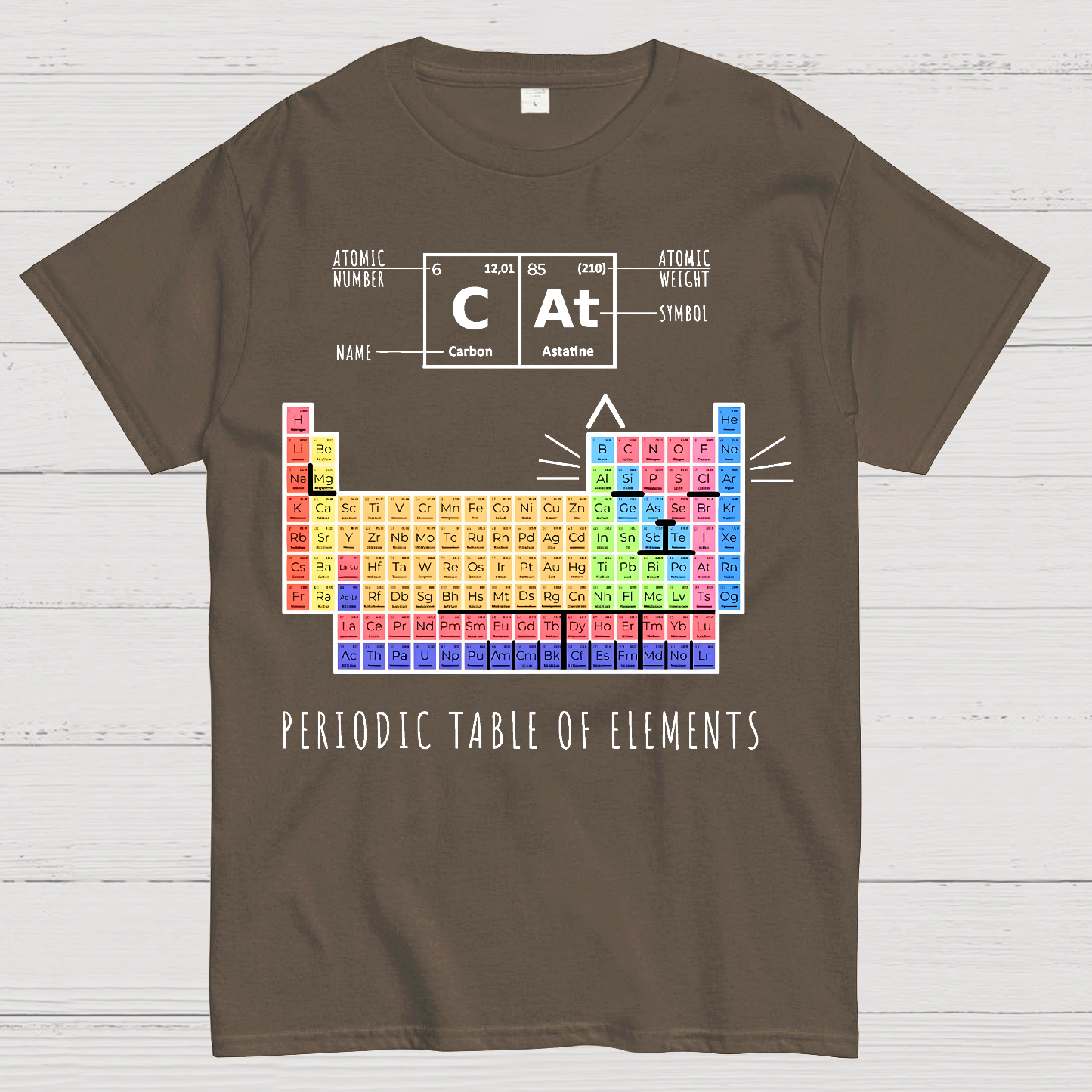 Periodic Table Of Cats  T-Shirt