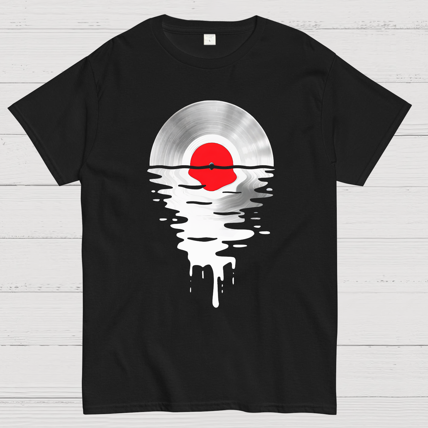 Vinyl LP Music Record Sunset Red  T-Shirt