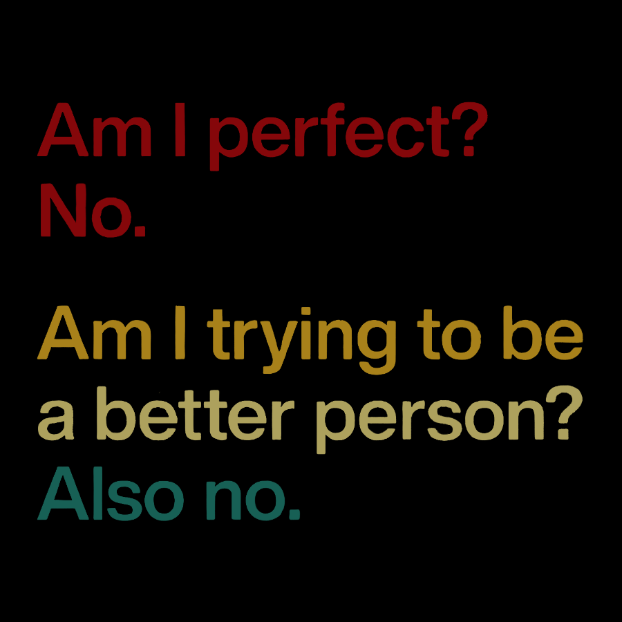 Am I Perfect ？No.  T-Shirt