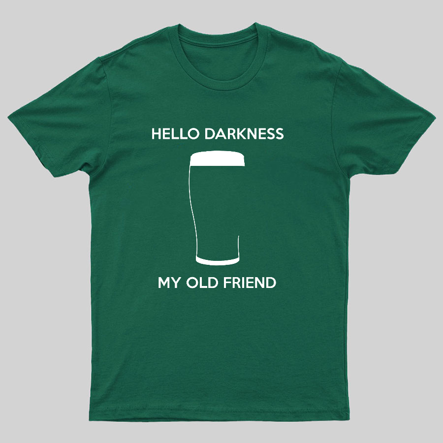 Hello Darkness My Old Friend Nerdy Graphic  T-Shirt
