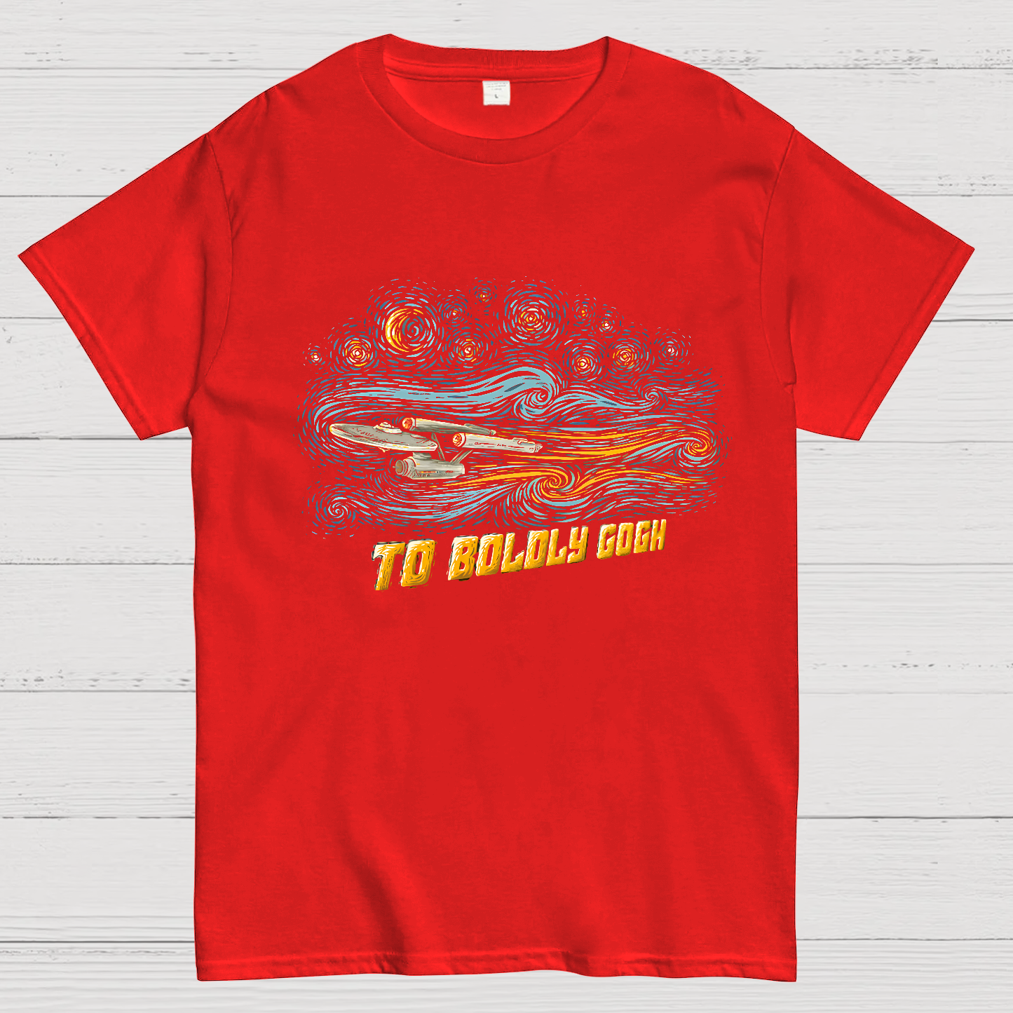 To Boldly Gogh Nerd T-Shirt
