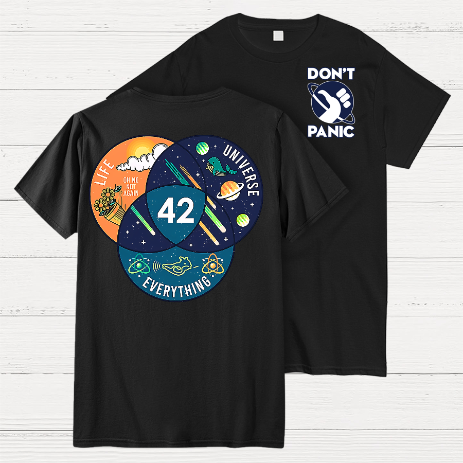 42 Answer to Life Universe and Everything Essential  T-Shirt