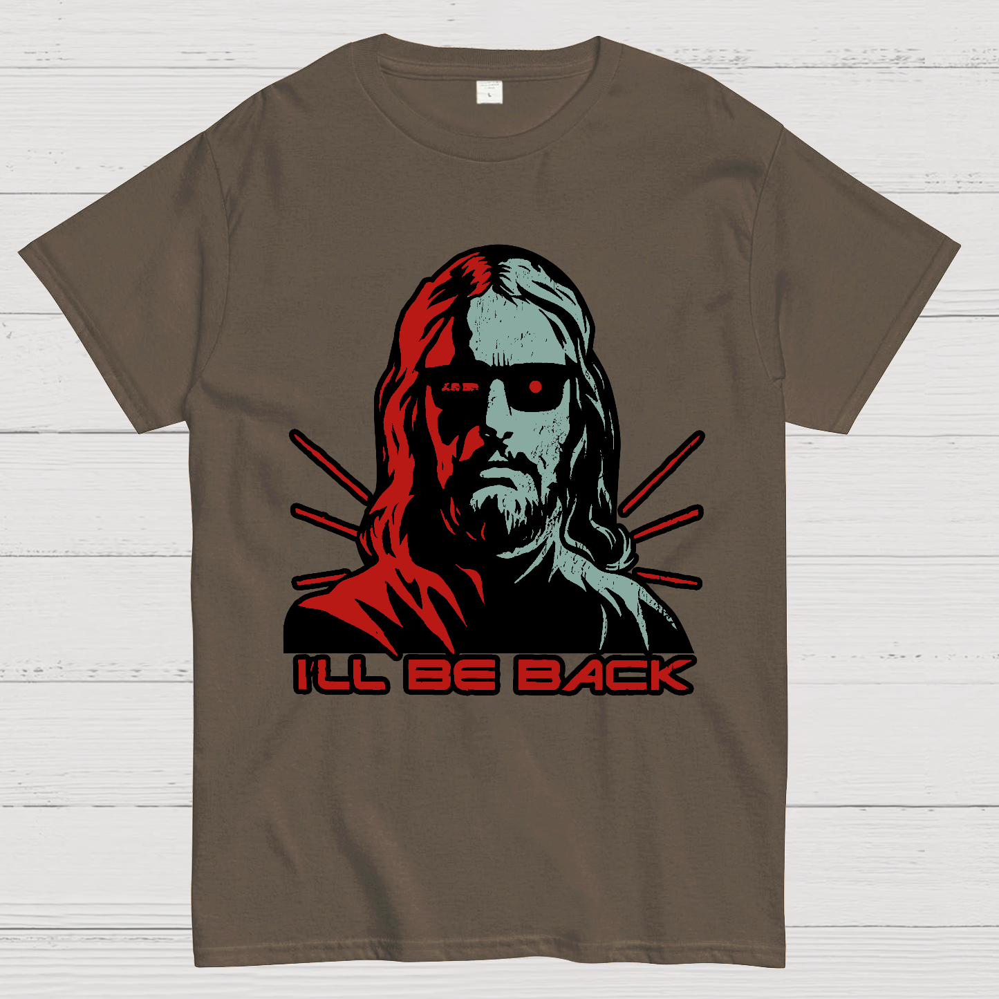 Jesus Terminator I'll Be Back  T-Shirt