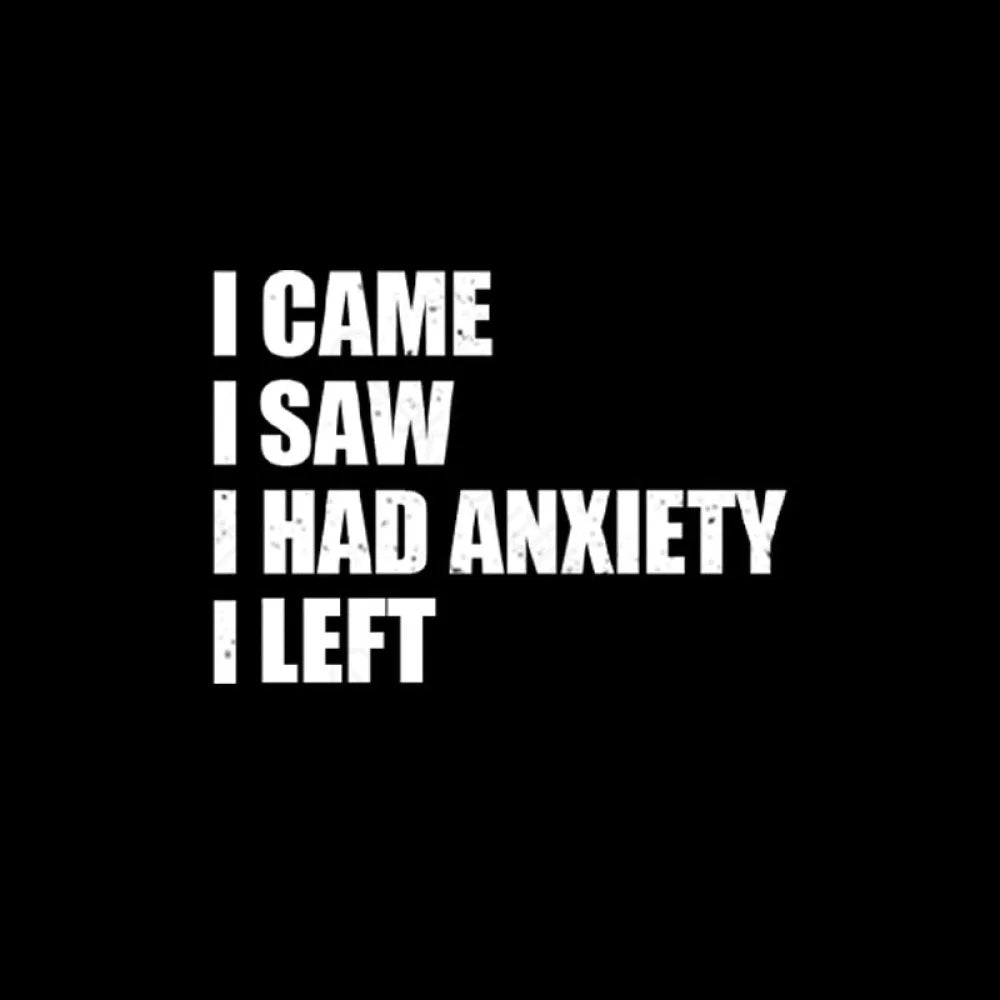 I Came I Saw and Have Anxiety I Left  T-Shirt