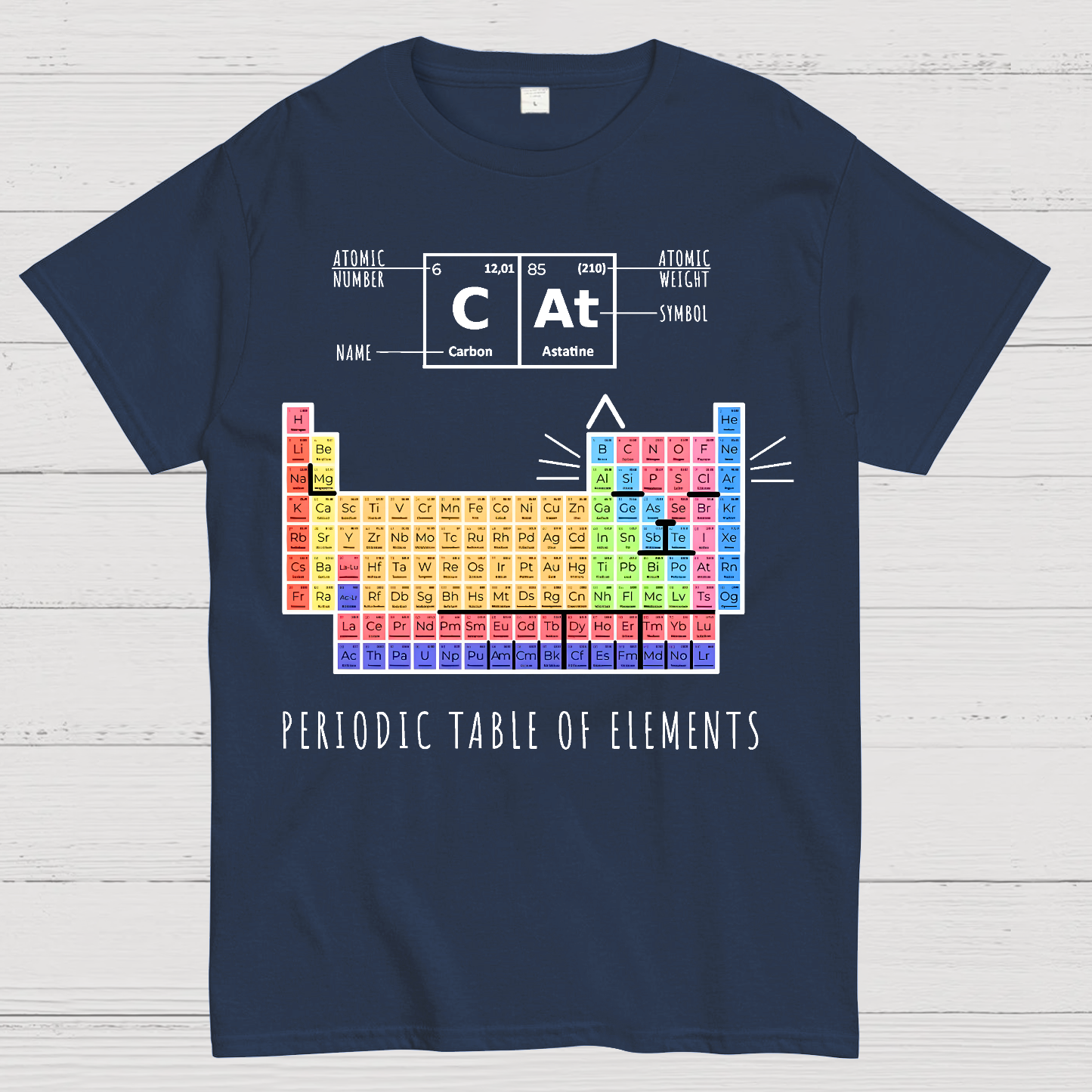 Periodic Table Of Cats  T-Shirt