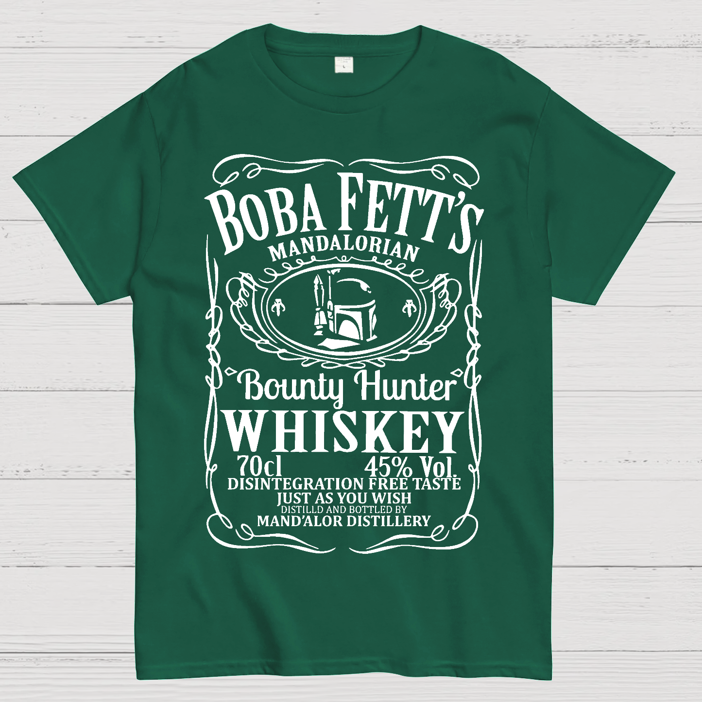 Mandalorian Bounty Hunter Whiskey  T-Shirt