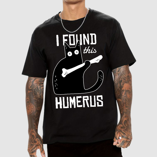 Cat With A Bone  T-Shirt