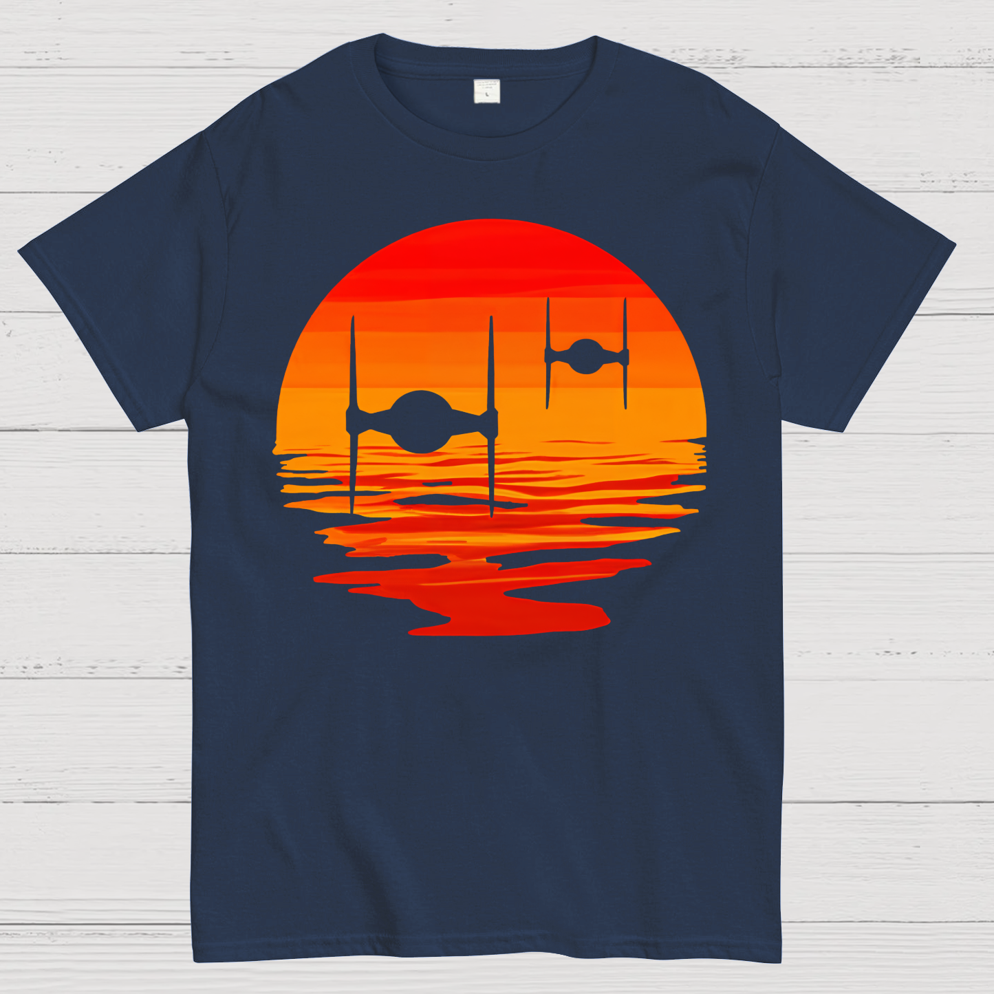 Tie Fighter Sunset  T-Shirt