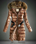 Insulating Women’s Winter Coat - A-Line, Down, For Winter