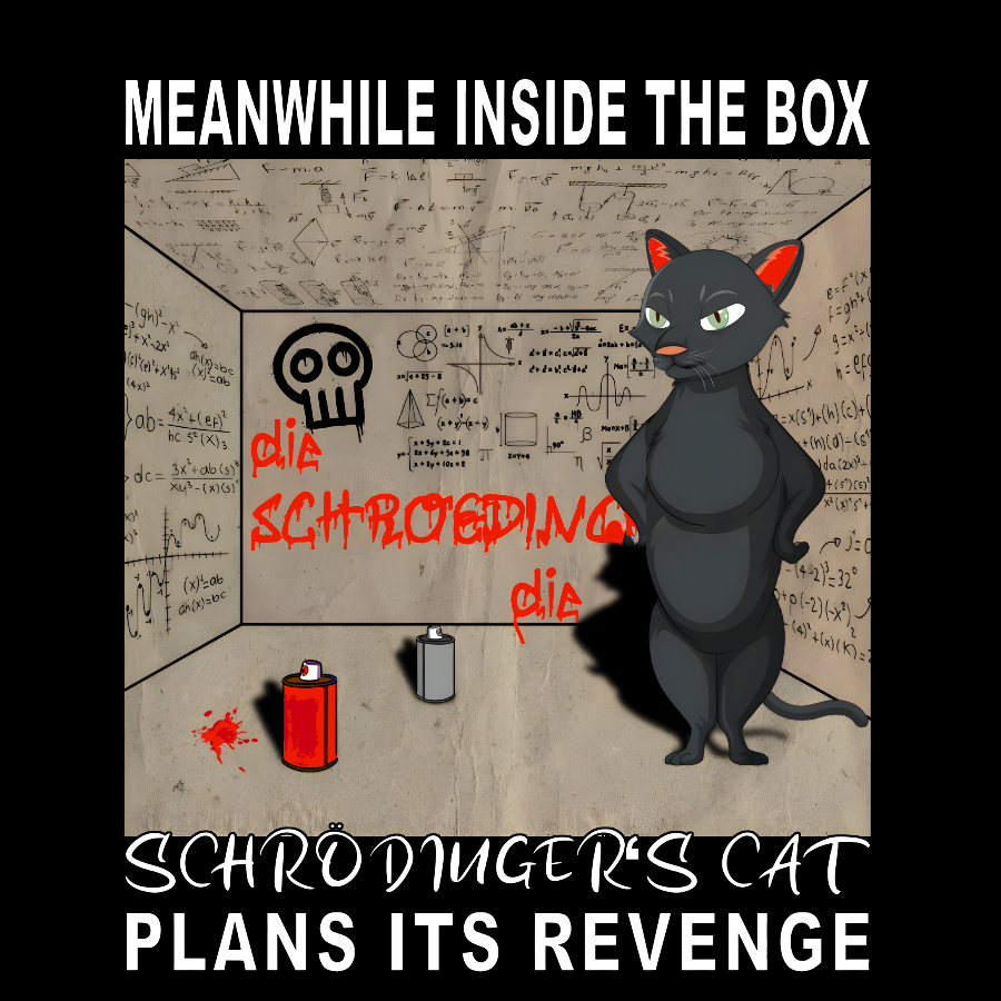 Inside The Box：Schrödingers Cat Plans Its Revenge  T-Shirt