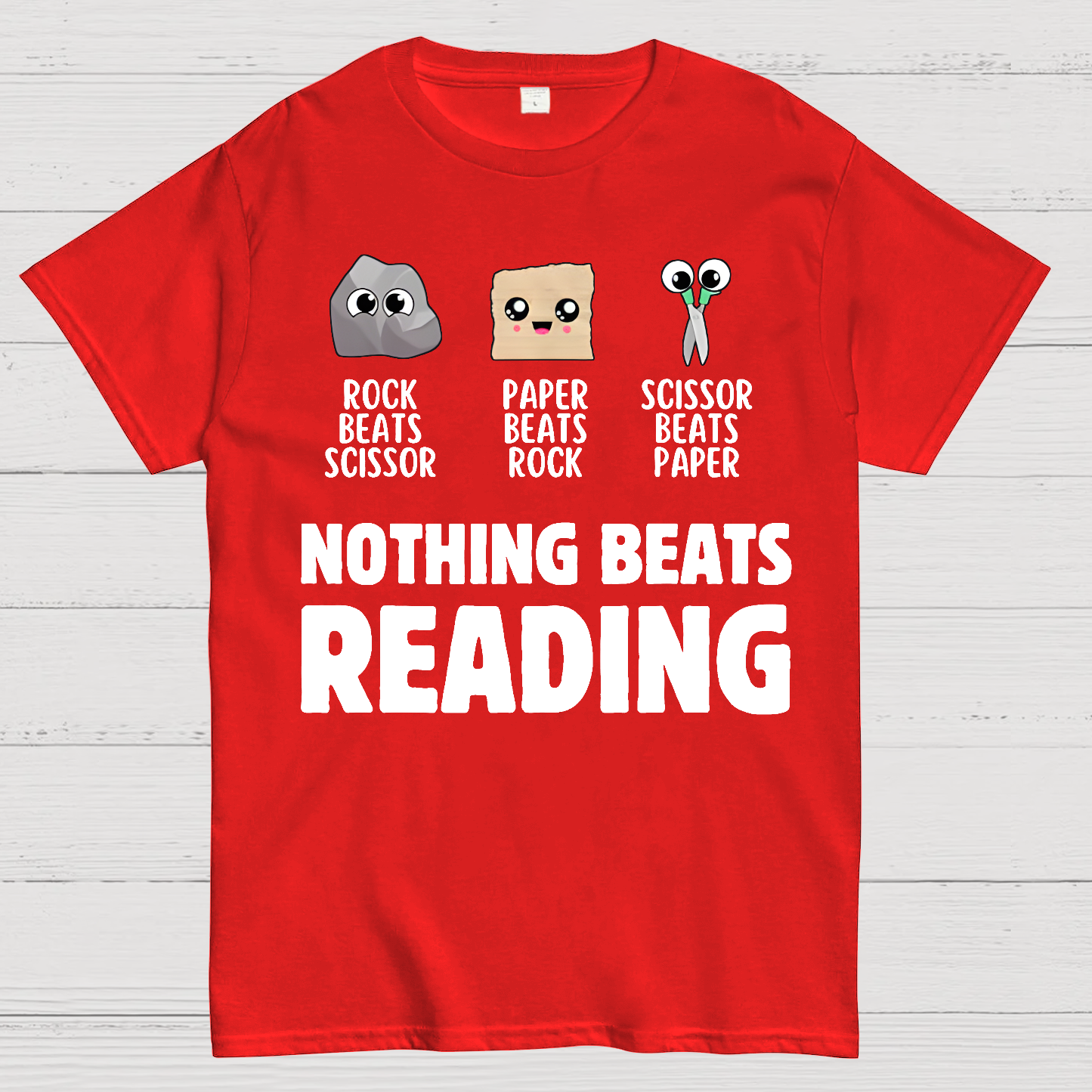 Nothing Beats Reading Librarian Book Bookworm  T-Shirt