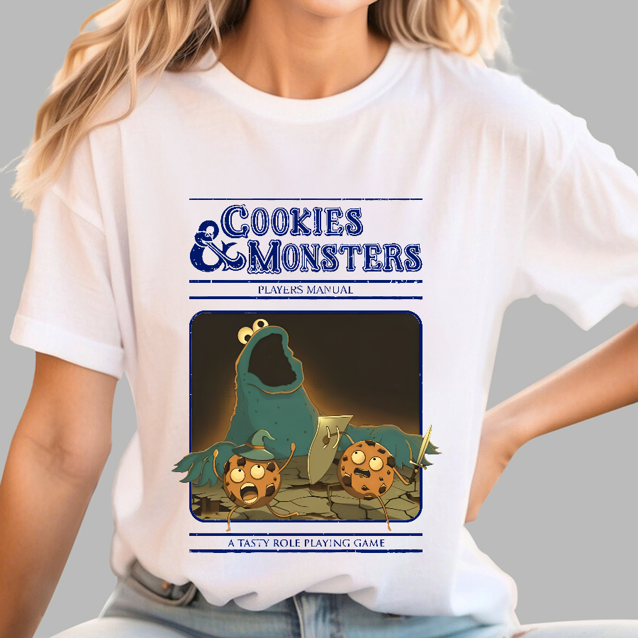Cookies Monsters Players Manual Nerdy T-Shirt