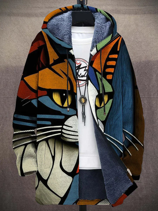 Soft Cozy Pullover - Hooded Zip, Fleece, For Cat Lovers
