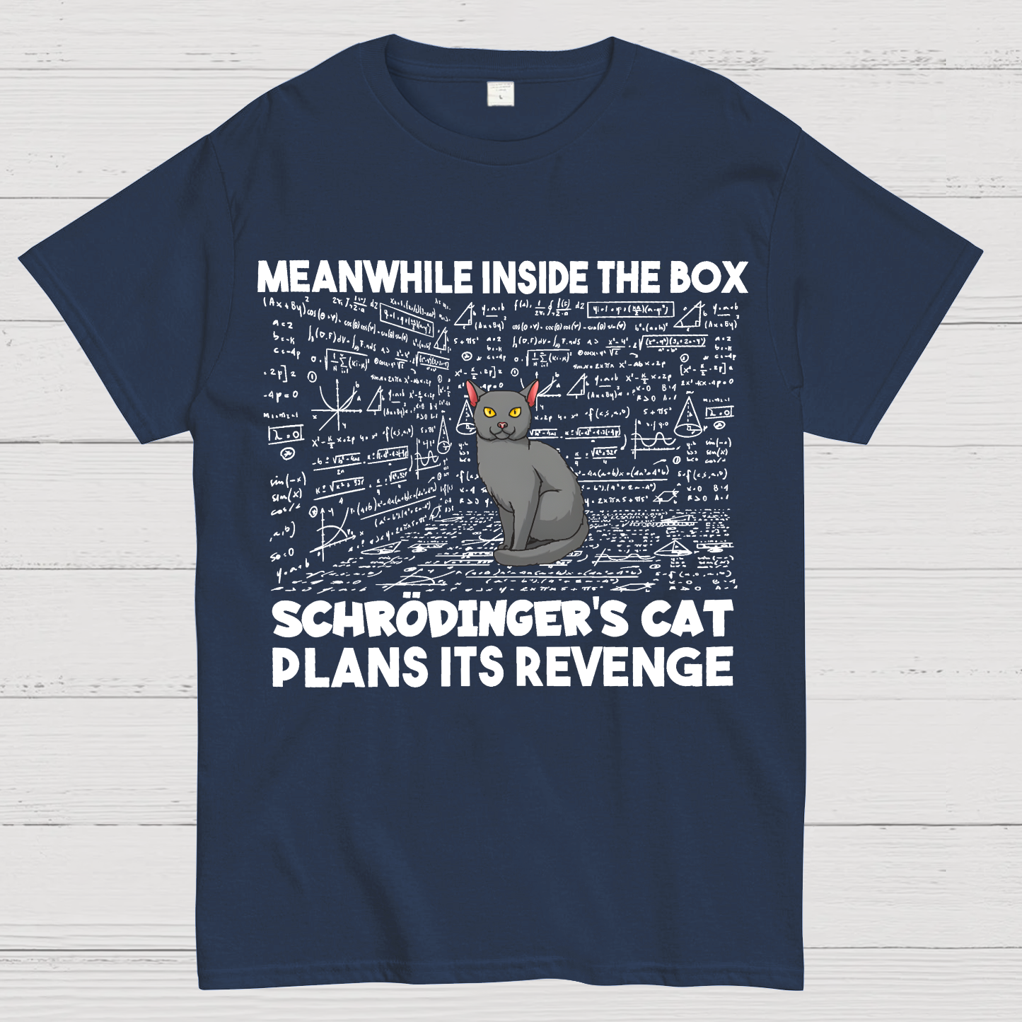 Inside The Box Schrödingers Cat Plans Its Revenge  T-Shirt