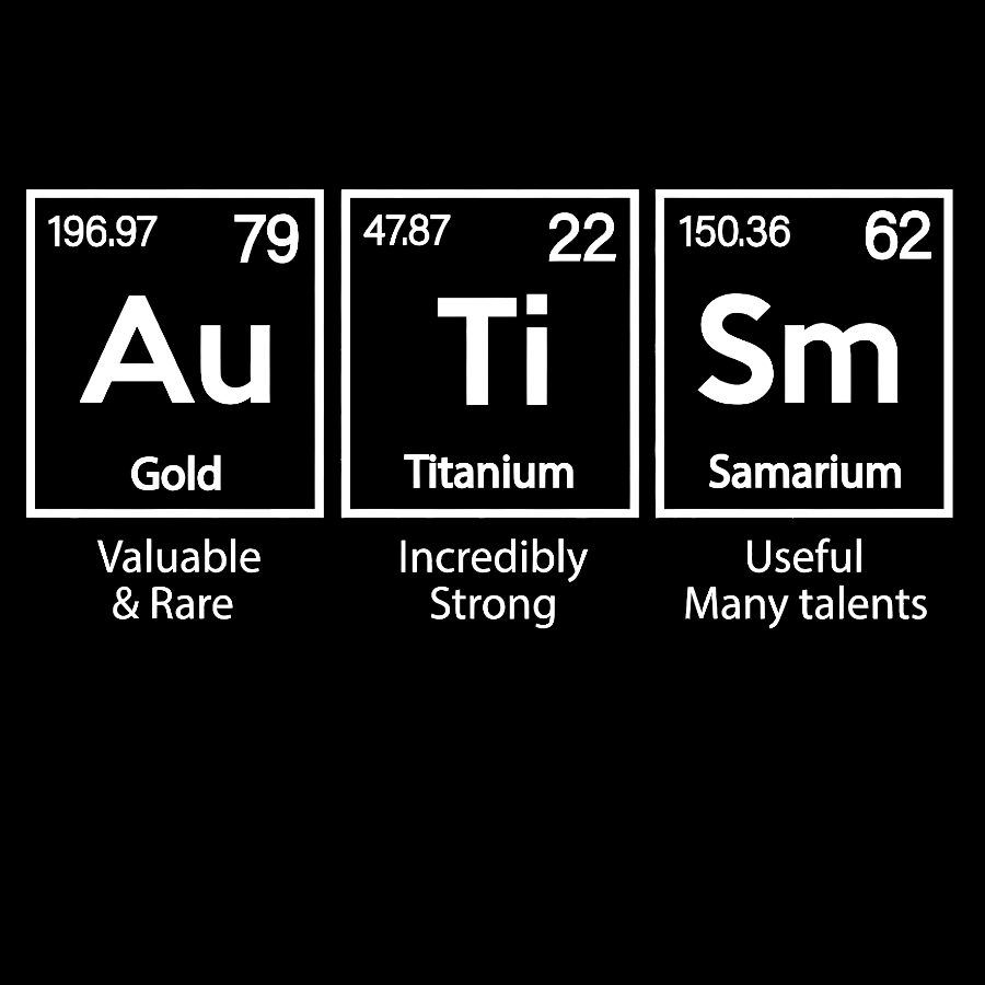 Autism Awareness Elements Periodic  T-Shirt