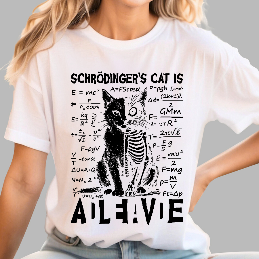Schrödinger's Cat Dead And Alive  T-Shirt