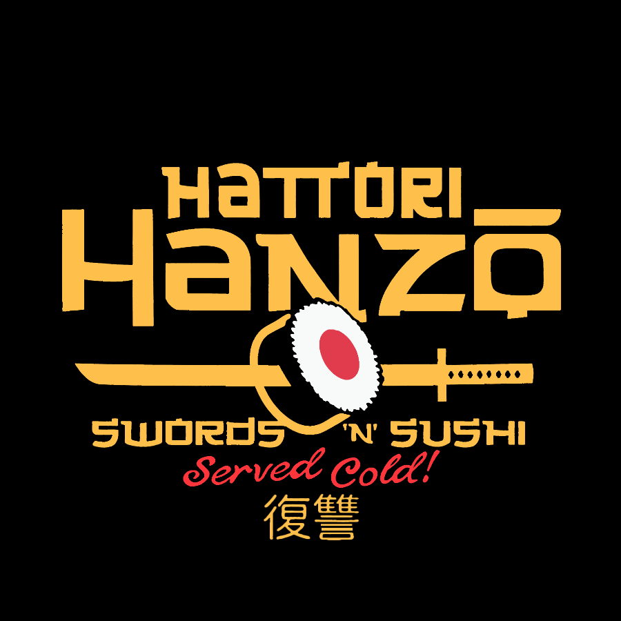 Hattori Hanzo Swords 'n' Sushi  T-Shirt